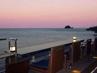 風の薫 足湯からの海の眺め